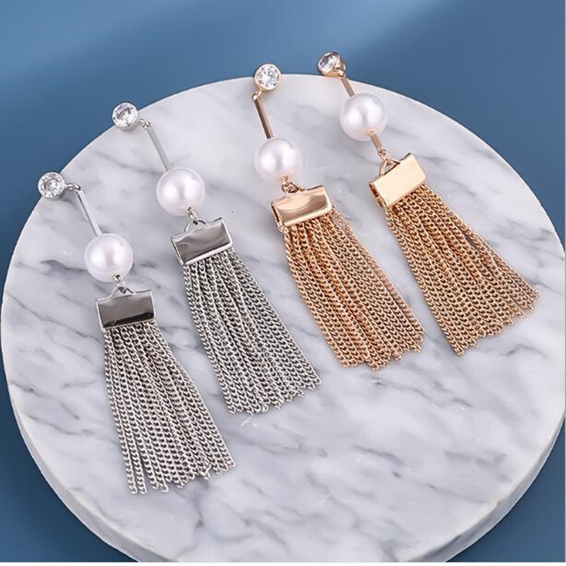 Dangle & Chandelier Fashion Tassel Long Pearl Earrings Crystal Drop For Women Wedding Statement Jewelry Party Gifts
Dangle & Chandelier Fashion Tassel Long Pearl Earrings Crystal Drop For Women Wedding Statement Jewelry Party Gifts