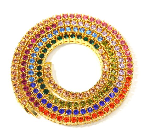 Wholesale necklace for mens Hip Iced Out Tennis Chain 1 Row 4MM Necklaces Luxury Clastic Colorful Men Chain Fashion Jewelry Necklace A2-012
Wholesale necklace for mens Hip Iced Out Tennis Chain 1 Row 4MM Necklaces Luxury Clastic Colorful Men Chain Fashion Jewelry Necklace A2-012