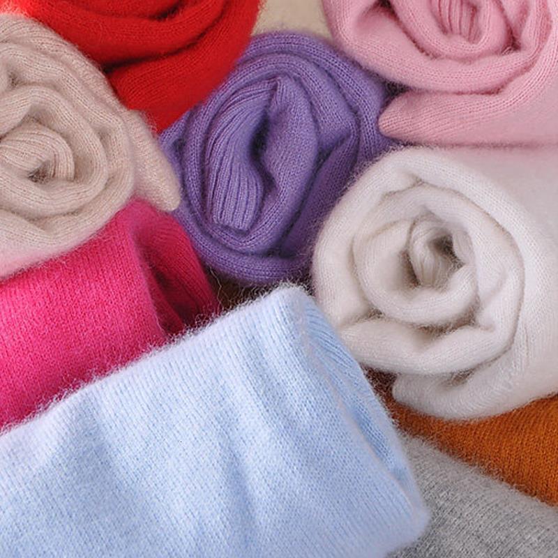 AIUJXK Women Cashmere 2019 Autumn Winter Vintage Half Turtleneck Sweaters Plus Size Loose Wool Knitted Pullovers Female Knitwear LY191217