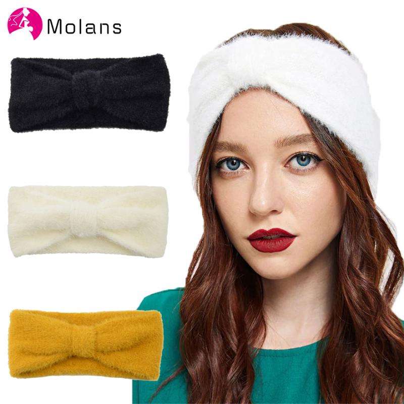 Molans Elegant Bow Fluffy Knit Headbands Solid Soft Blush Knot Wide Headband For Women Winter Ear Protecter Girl's Headbands
Molans Elegant Bow Fluffy Knit Headbands Solid Soft Blush Knot Wide Headband For Women Winter Ear Protecter Girl's Headbands
