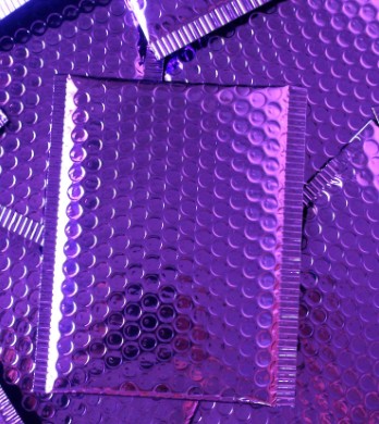 Purple Poly Bubble Mailers Padded Envelopes Self Seal Mailing Envelopes Bags Pack 50pcs 18*23cm Packing Bags