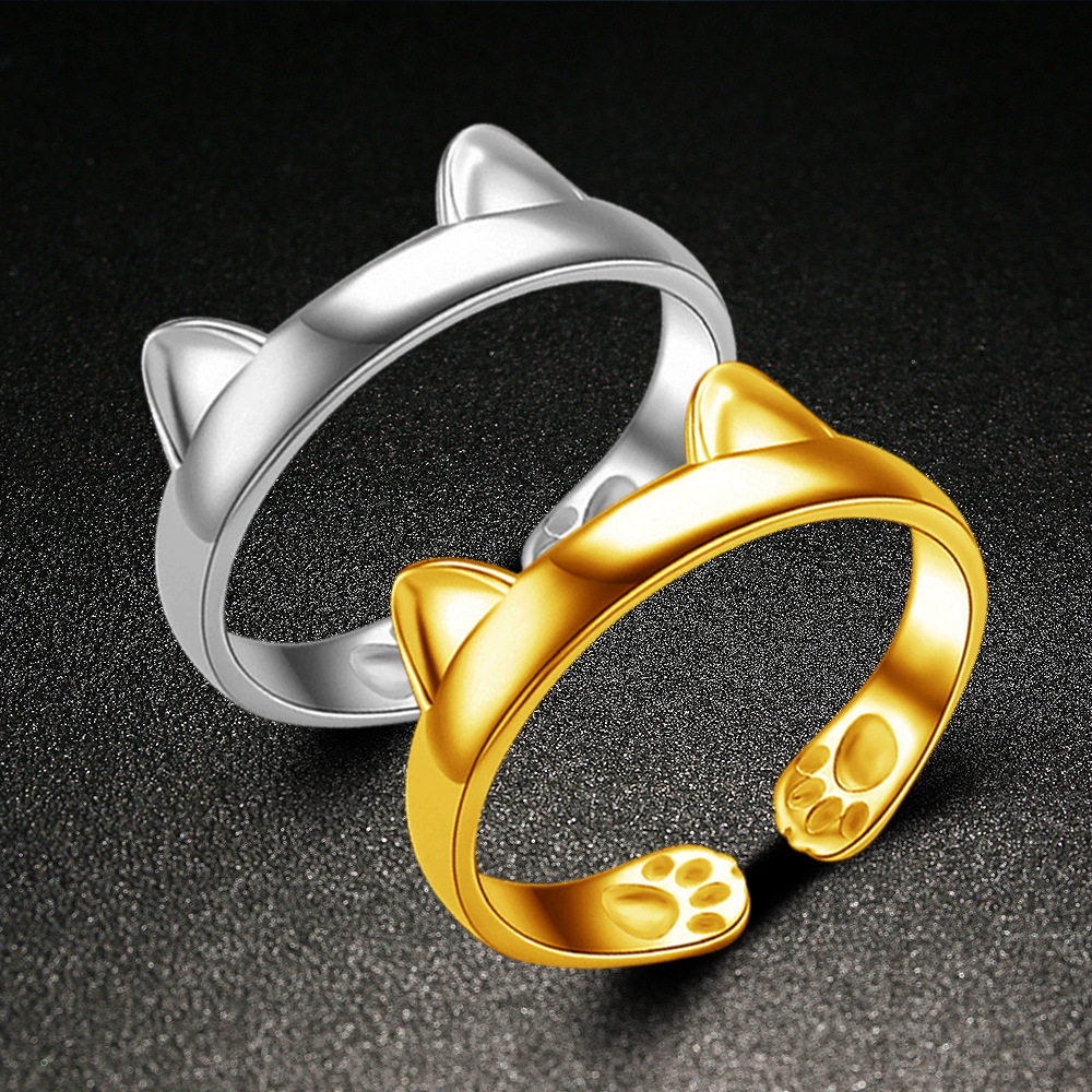 Platinum Rings Cute Totoro Open Code Imitation 925 sterling silver rings Color Silver Jewelry Wholesale Cat Ear Ring
Platinum Rings Cute Totoro Open Code Imitation 925 sterling silver rings Color Silver Jewelry Wholesale Cat Ear Ring