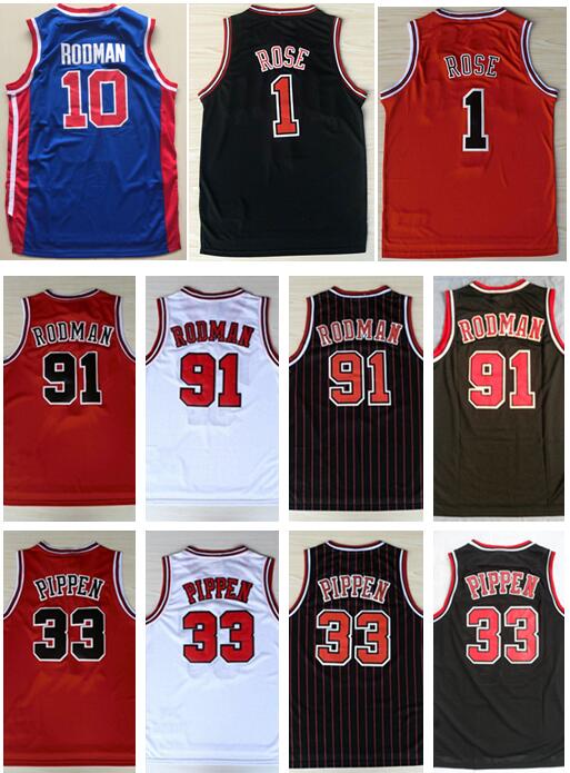 College Wears Mens Shirt 1# Derrick Rose Breathable Sports #33 Scottie Pippen Jersey 91# Dennis Rodman embroidery Suture Shirts Sportswear Jerseys, Cc7
College Wears Mens Shirt 1# Derrick Rose Breathable Sports #33 Scottie Pippen Jersey 91# Dennis Rodman embroidery Suture Shirts Sportswear Jerseys, Cc7
