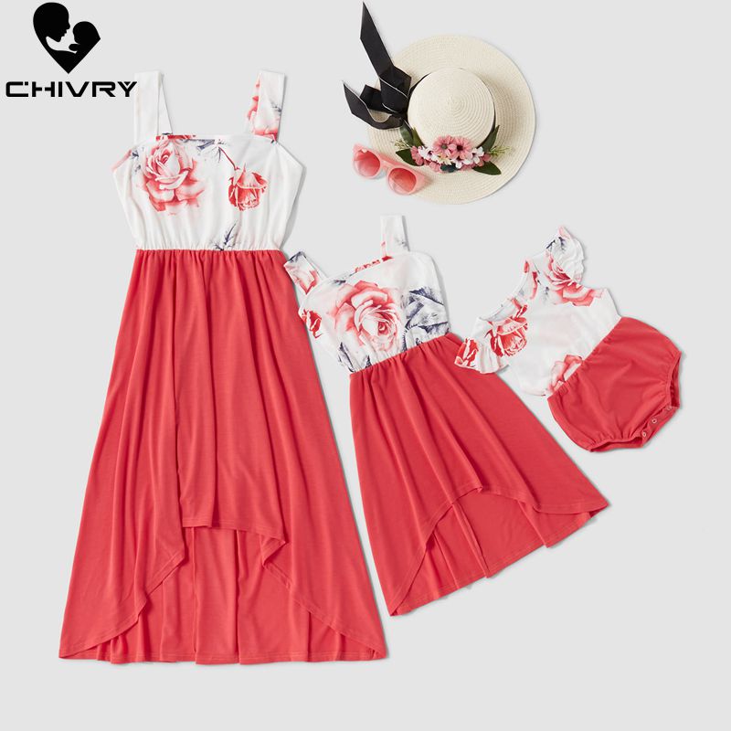 New 2020 Mother Daughter Dresses Sleeveless Patchwork Floral Irregular Dress Mom and Daughter Sundress Family Matching Clothes, As picture
New 2020 Mother Daughter Dresses Sleeveless Patchwork Floral Irregular Dress Mom and Daughter Sundress Family Matching Clothes, As picture