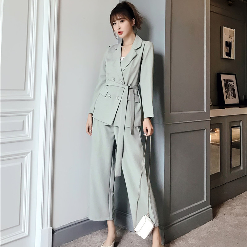 Autumn Winter Women Lace Up Pant Suit Notched Blazer Jacket & Pant Office Wear Suits Female Sets GD114, Beige
Autumn Winter Women Lace Up Pant Suit Notched Blazer Jacket & Pant Office Wear Suits Female Sets GD114, Beige
