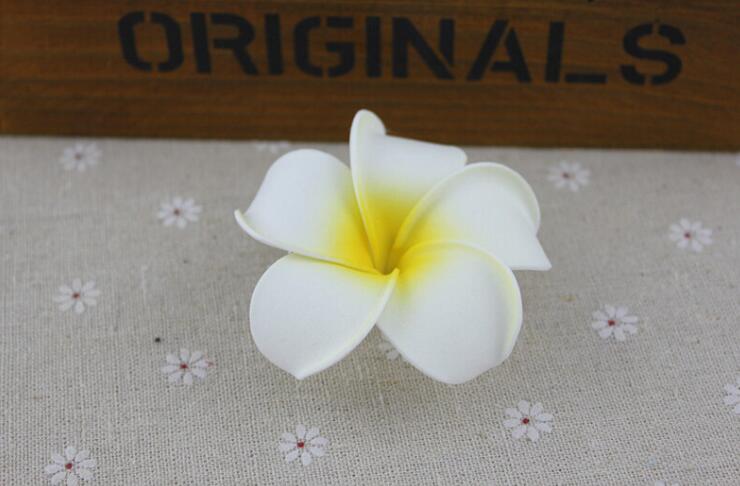 Artificial Egg Flower Hawaiian PE Foam Frangipani Artificial Flower For Wedding Party Decoration Fake Egg Flower Bouquets