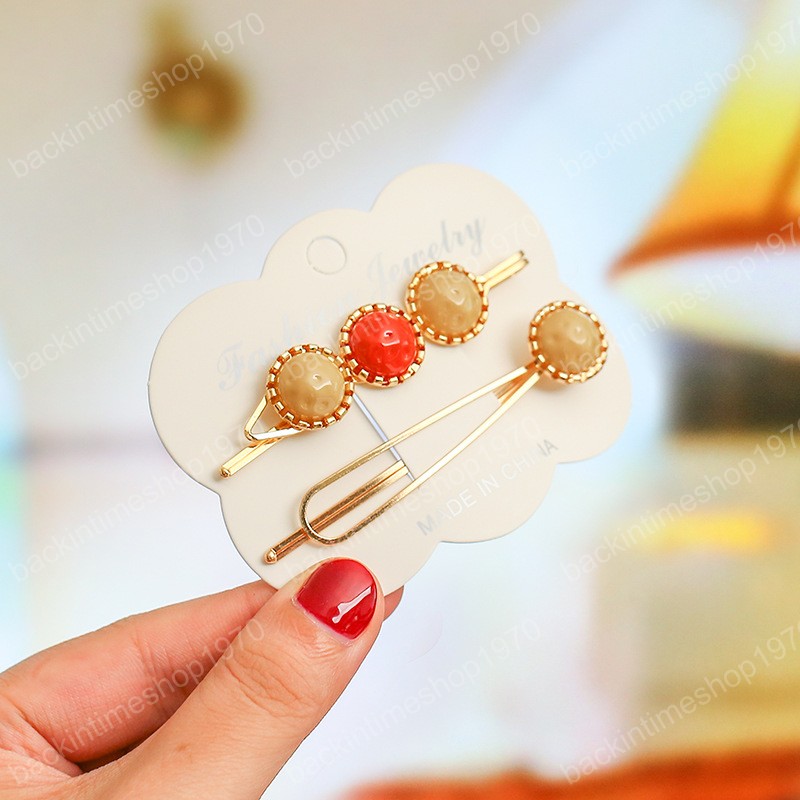 Korean Elegant Crystal Pearl Hairpins Women Hair Clips Pin Barrettes Accessories For Girls Hairgrip Hairclip Headdress Headwear