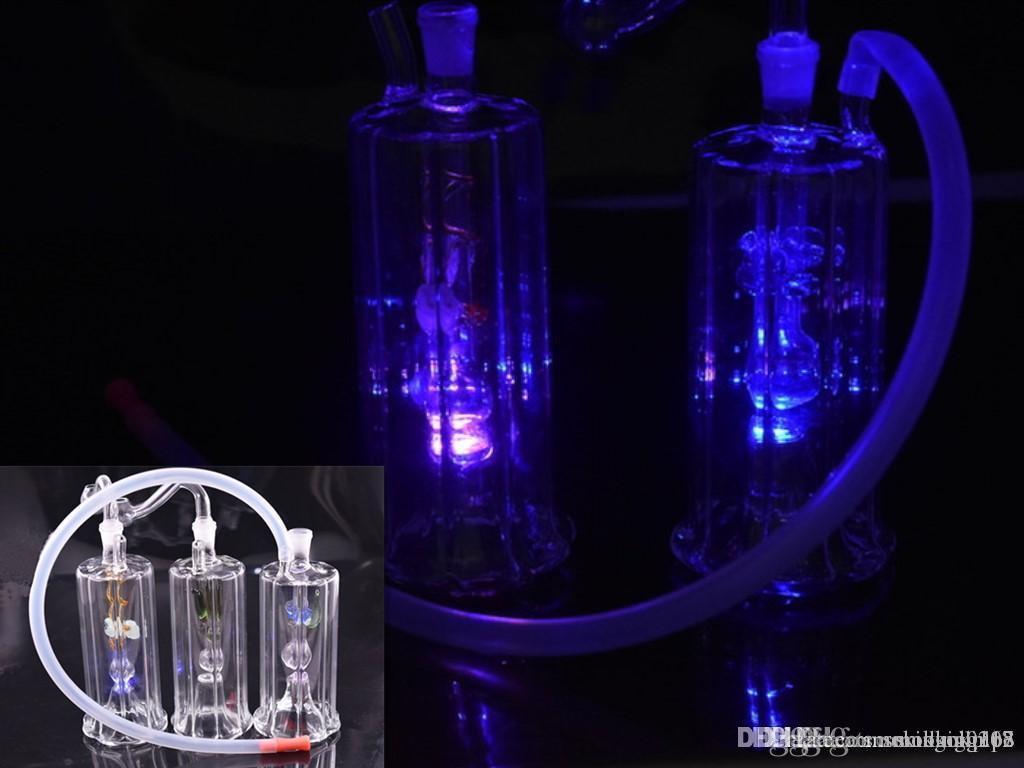 LED Recycler Dab Rig Glass Bongs Water Pipes 10mm Joint Water Bong 5" inch Mini glass oil burner bong with 10mm male glass oil burner pipe
LED Recycler Dab Rig Glass Bongs Water Pipes 10mm Joint Water Bong 5" inch Mini glass oil burner bong with 10mm male glass oil burner pipe