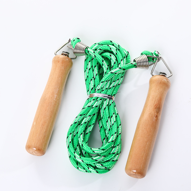 Cotton rubber jump rope wooden handle strong sports fitness equipment skipping adult student sports jump rope workout equipments
Cotton rubber jump rope wooden handle strong sports fitness equipment skipping adult student sports jump rope workout equipments