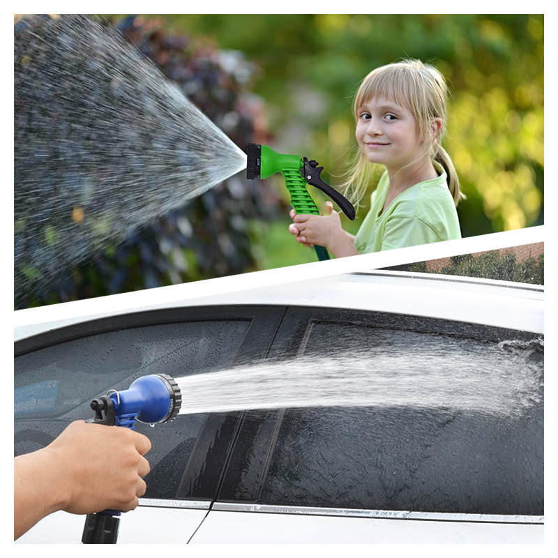 Garden Hose Flexible ThreeTime Expandable Outdoor Water Hose Reel Lightweight Water Spray Nozzles Gun Long Hos6806261