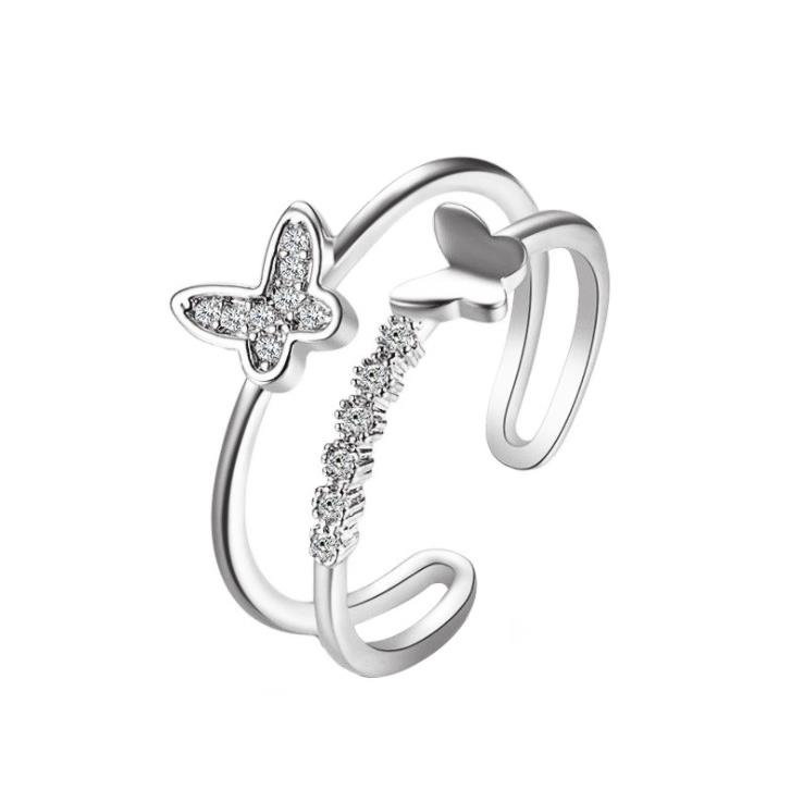 Romantic Wedding Jewelry Adjustable Open Rings Rose Golden Crystal Cubic Zircon Butterfly Rings Women Engament Gift
Romantic Wedding Jewelry Adjustable Open Rings Rose Golden Crystal Cubic Zircon Butterfly Rings Women Engament Gift
