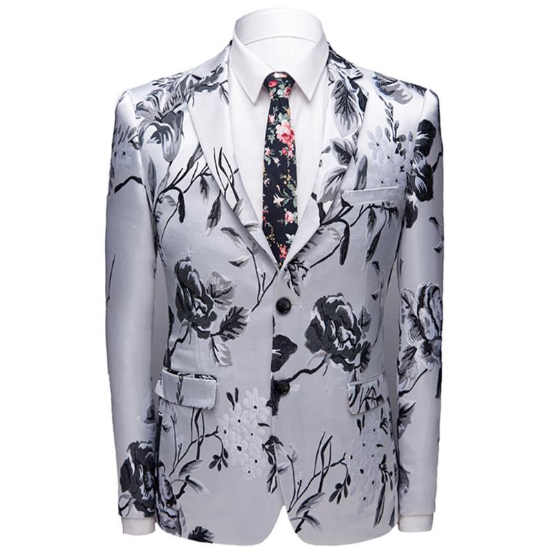 Rose Embroidery Classic Chinese Men Jacket Charming Wedding Grooms Coat Elegant Formal Evening Men Blazer Party Man Suit Coat, Black and white
Rose Embroidery Classic Chinese Men Jacket Charming Wedding Grooms Coat Elegant Formal Evening Men Blazer Party Man Suit Coat, Black and white