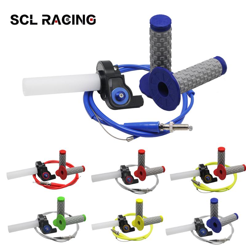 Alconstar 1Set 1/4 Twist Throttle Handle Grip Throttle Cable Handle Grips For Pit Pro Dirt Bike Motorcycle XR50 CRF50 CRF230 KLX
Alconstar 1Set 1/4 Twist Throttle Handle Grip Throttle Cable Handle Grips For Pit Pro Dirt Bike Motorcycle XR50 CRF50 CRF230 KLX
