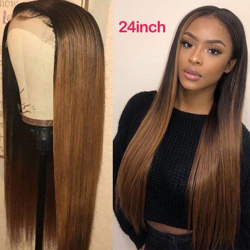 150 Density Human Hair Wigs 13x6 Lace Front Human Hair Wigs For Women Brazilian Remy Ombre Brown Colored Straight Lace Front Wig, Natural color
150 Density Human Hair Wigs 13x6 Lace Front Human Hair Wigs For Women Brazilian Remy Ombre Brown Colored Straight Lace Front Wig, Natural color