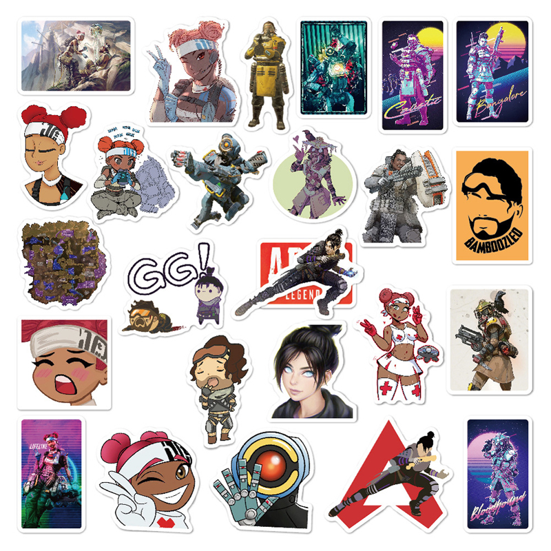Super Hero Game Stickers for Toy Luggage Moto Car Suitcase Laptop Skateboard Graffiti PVC Waterproof Cartoon Stickers