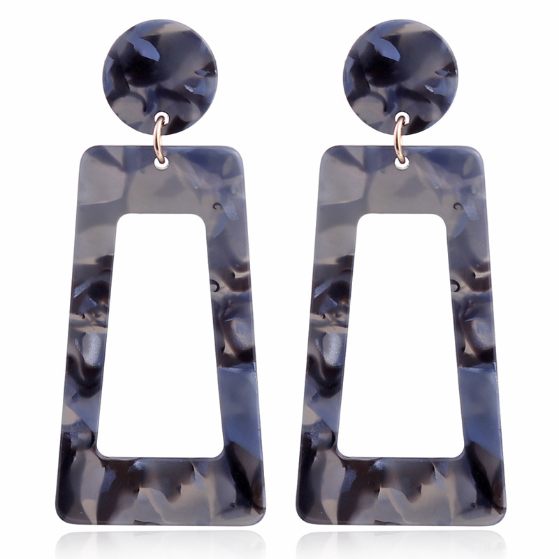 Statement hanging earrings large acrylic geometric pendant ladies Valentine's Day ball dress wild gift earrings