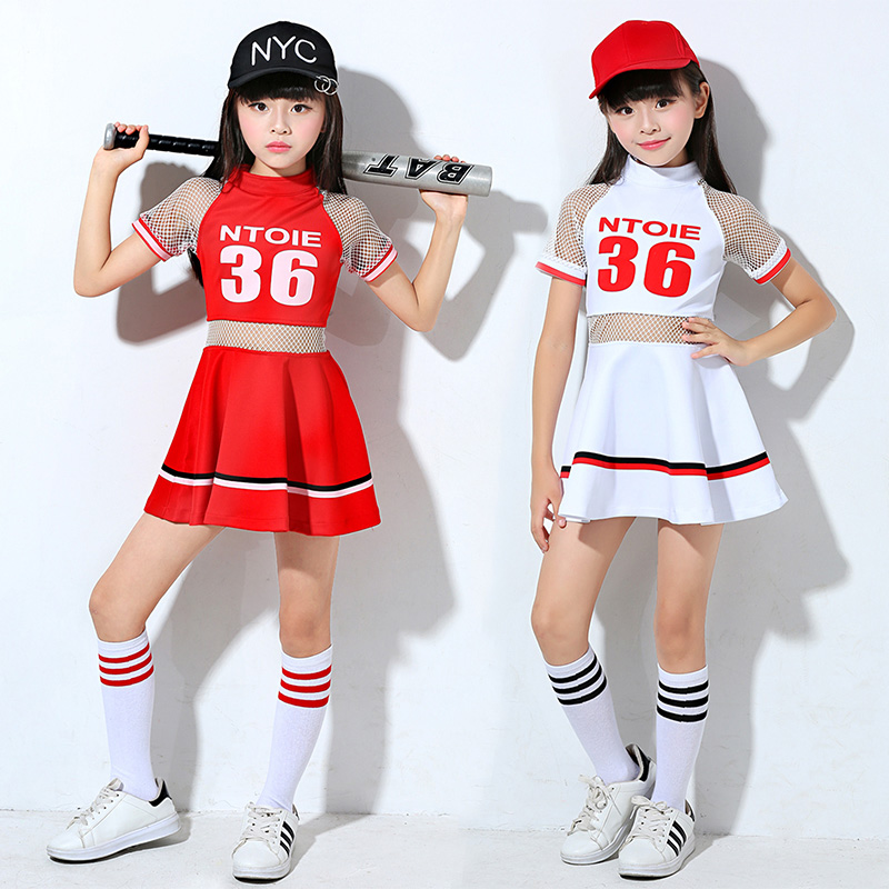 Girl Cheerleading Costume Girls Hip Hop Dance Costume Red Suit White Dress Children Cheerleading Girls
Girl Cheerleading Costume Girls Hip Hop Dance Costume Red Suit White Dress Children Cheerleading Girls