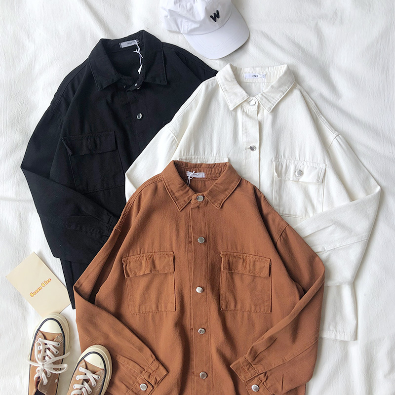 Mooirue 2020 Spring Women Casual Cotton Denim Coats Solid Korean Style Streetwear Long Sleeve Vintage Women Jackets Tops, Black
Mooirue 2020 Spring Women Casual Cotton Denim Coats Solid Korean Style Streetwear Long Sleeve Vintage Women Jackets Tops, Black