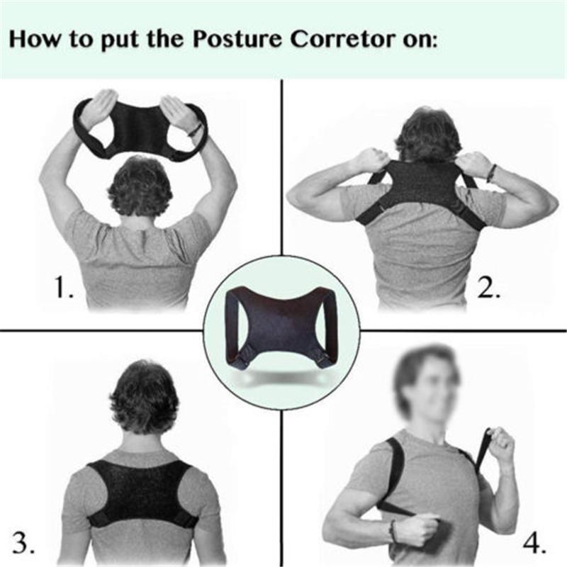 Posture Corrector Back Support Belt Shoulder Bandage Corset Back Orthopedic Spine Posture Corrector Body Wellness Back Pain ReliefBack