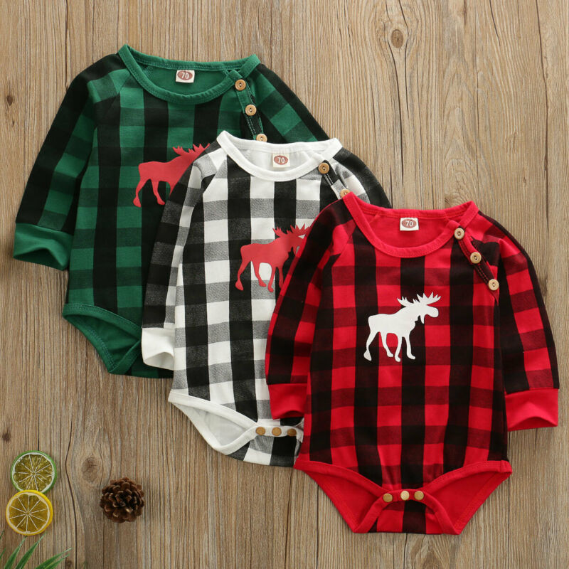 Xmas Newborn Kid Baby Boy Girl Christmas Deer Print Long Sleeve Sweater Jumpsuits Romper Plaids Outfits Clothes Clothings, Green
Xmas Newborn Kid Baby Boy Girl Christmas Deer Print Long Sleeve Sweater Jumpsuits Romper Plaids Outfits Clothes Clothings, Green