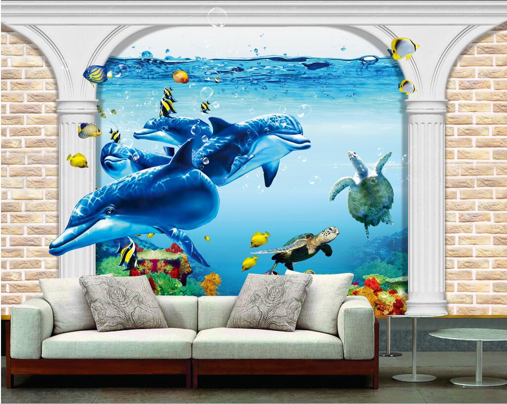 WDBH custom photo 3d wallpaper Dolphin Seascape Roman Column Brick Wall living Room home decor 3d wall mural wallpaper for walls 3 d, Non-woven
WDBH custom photo 3d wallpaper Dolphin Seascape Roman Column Brick Wall living Room home decor 3d wall mural wallpaper for walls 3 d, Non-woven