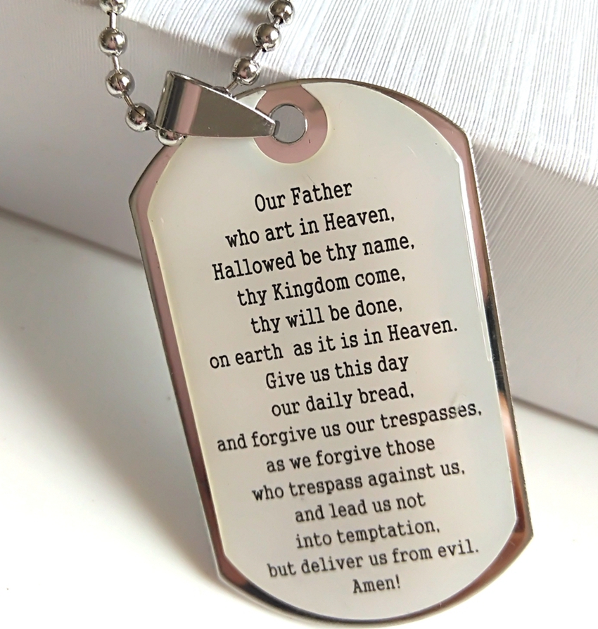 10pcs/lot English LORDS PRAYER Stainless Steel Pendant Necklace Mens Jesus Religious Jewelry Man Great Gift Hot Sale Brand New, Silver
10pcs/lot English LORDS PRAYER Stainless Steel Pendant Necklace Mens Jesus Religious Jewelry Man Great Gift Hot Sale Brand New, Silver