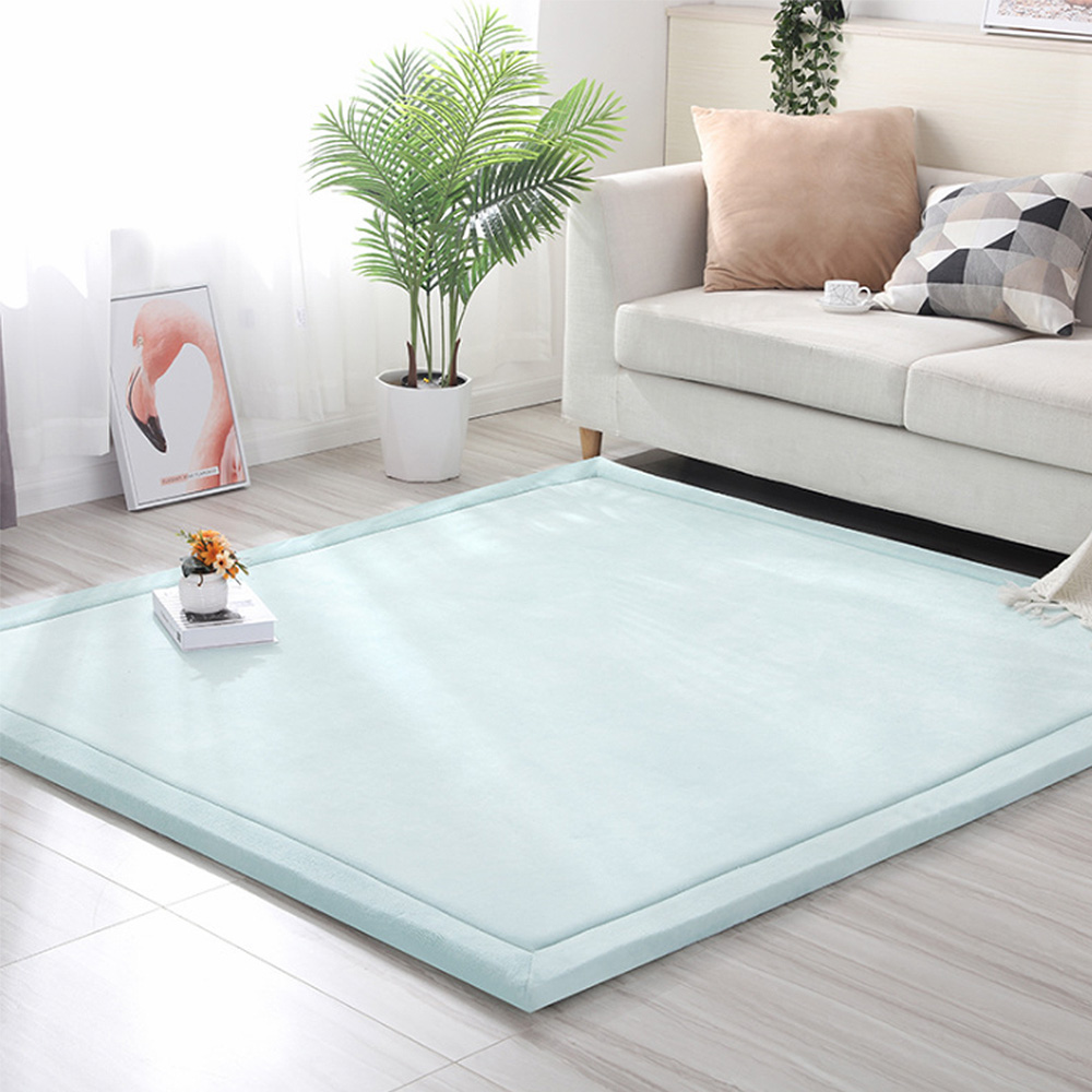 Coral Plush thick non slip carpet Japanese tatami floor mat children's play living room mat, Green
Coral Plush thick non slip carpet Japanese tatami floor mat children's play living room mat, Green