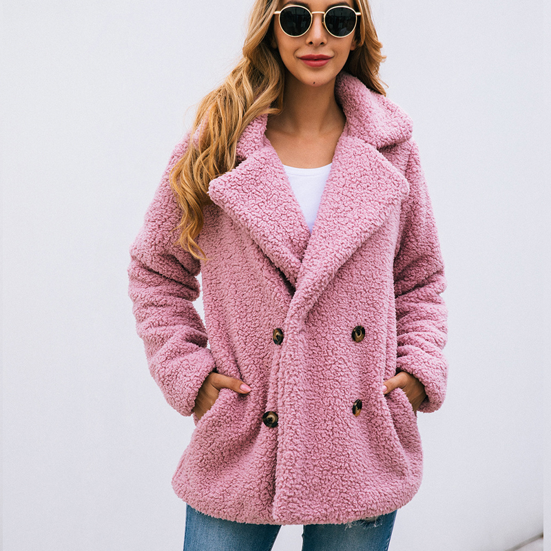 Autumn Winter jacket high-quality plush fleece top coat Women outwear & coats female lambswool Button suit jackets 2019 coats, Black
Autumn Winter jacket high-quality plush fleece top coat Women outwear & coats female lambswool Button suit jackets 2019 coats, Black