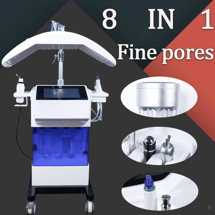 Machine d'eau Peeling Machine Système de soins de la peau à jet d'oxygène Vertical Jet Jet Pelt Oxygénothérapie Microdermabrasion Machine Hydra D