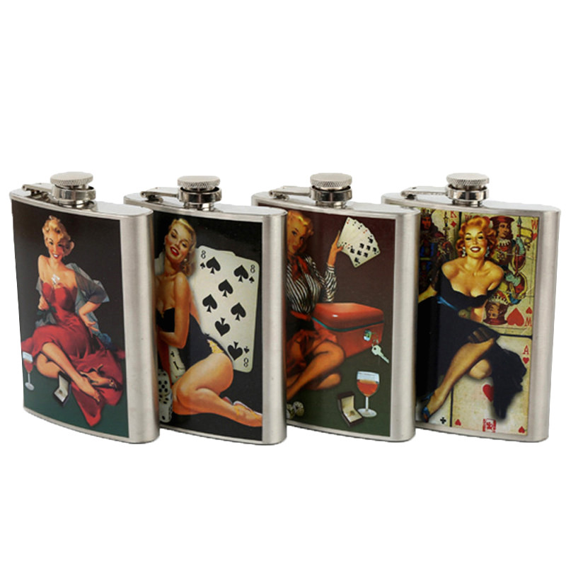 Creative Popular Stainless Steel Hip Flask 8oz Female Model Whiskey Liquor Wine Flask Personalized Outdoor Flagon Preferred
Creative Popular Stainless Steel Hip Flask 8oz Female Model Whiskey Liquor Wine Flask Personalized Outdoor Flagon Preferred