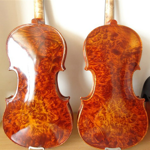 

High grade Fish scales pine Handmade violin 4/4 solid wood Red light natural pattern violin student playing stringed instrument profession