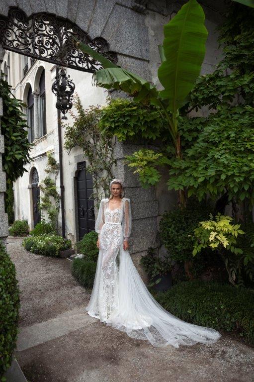 2020 Julie Vino Wedding Dresses Deep Art Deco Inspried Neck Sash Appliques Lace Mermaid Wedding Dresses Sweep Train Bridal Gowns