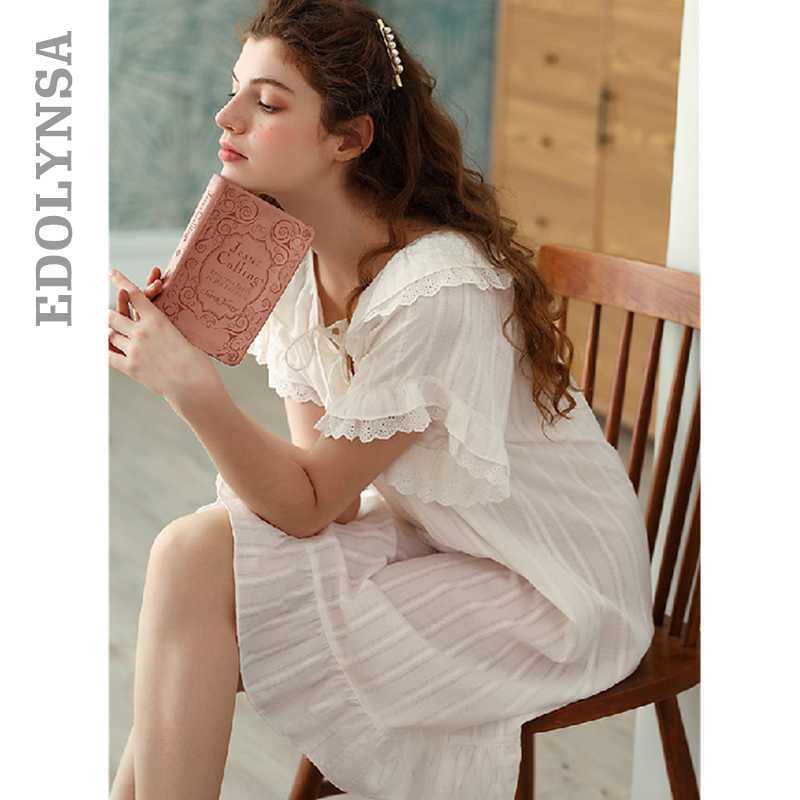 2020 Summer Sleepwear Vintage White Lace Cotton Nightgown Women Home Wear Night Dress For Wedding Nightwear Lingerie T765
2020 Summer Sleepwear Vintage White Lace Cotton Nightgown Women Home Wear Night Dress For Wedding Nightwear Lingerie T765