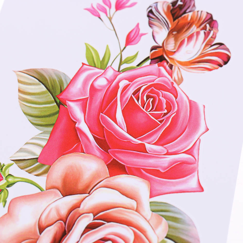 1pcs Sexy 3d Flowers Waterproof Stickers For Women Lady New Temporary Tattoo Stickers Beauty Body Art Beauty Makeup Tool