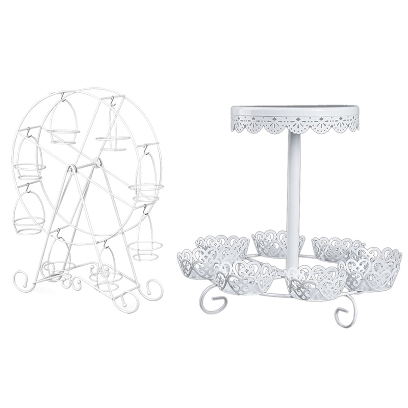 Party Rotatable Pastry Cupcake Holder 8 Cups Supplies Cake Stand & Metal Iron Cake Rack / 12 Cup Cakes Rack
Party Rotatable Pastry Cupcake Holder 8 Cups Supplies Cake Stand & Metal Iron Cake Rack / 12 Cup Cakes Rack