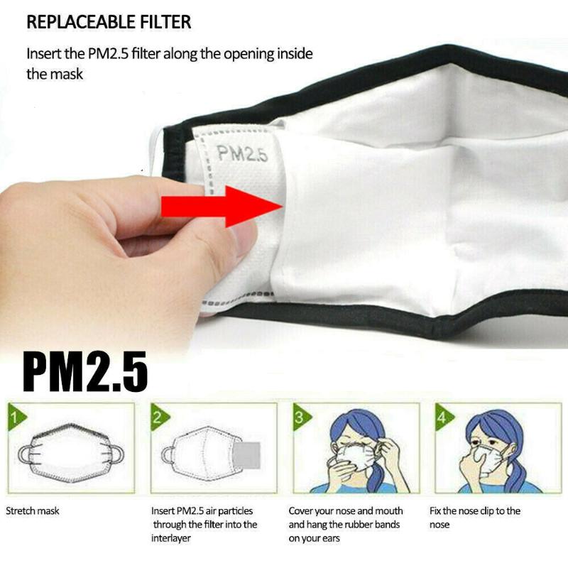 Anti Dust Droplets Replaceable Mask Filter Insert for Mask Paper Haze Mouth PM2.5 Filters Household Protective Products