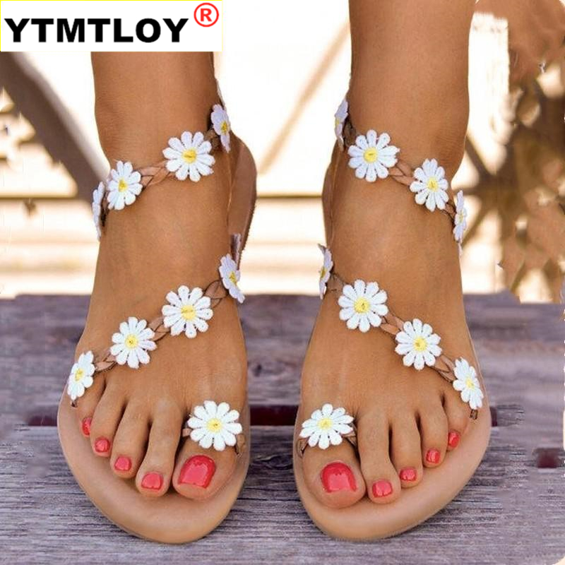 Women Sandals Bohemia Style Summer Shoes For Women Flat Sandals Beach Shoes 2020 Flowers Flip Flops Plus Size Chaussures Femme, Beige
Women Sandals Bohemia Style Summer Shoes For Women Flat Sandals Beach Shoes 2020 Flowers Flip Flops Plus Size Chaussures Femme, Beige