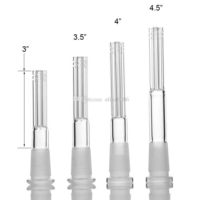 Manufacturer glass downstem 3" to 4.5" 4 size 14mm female-18mm male glass five arms percolater Lo Pro Diffused Downstem
Manufacturer glass downstem 3" to 4.5" 4 size 14mm female-18mm male glass five arms percolater Lo Pro Diffused Downstem