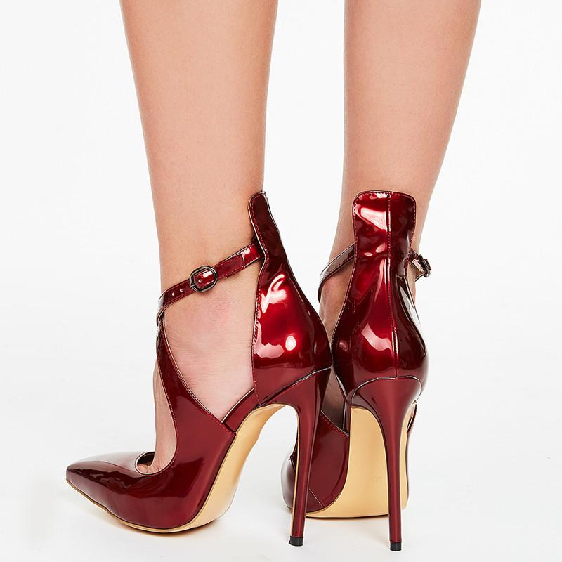 Hot Sale-2019 FashionWomen Shoes Party Wedding Shoes For Woman Wine Red Plus Size Buckle, As picture
Hot Sale-2019 FashionWomen Shoes Party Wedding Shoes For Woman Wine Red Plus Size Buckle, As picture