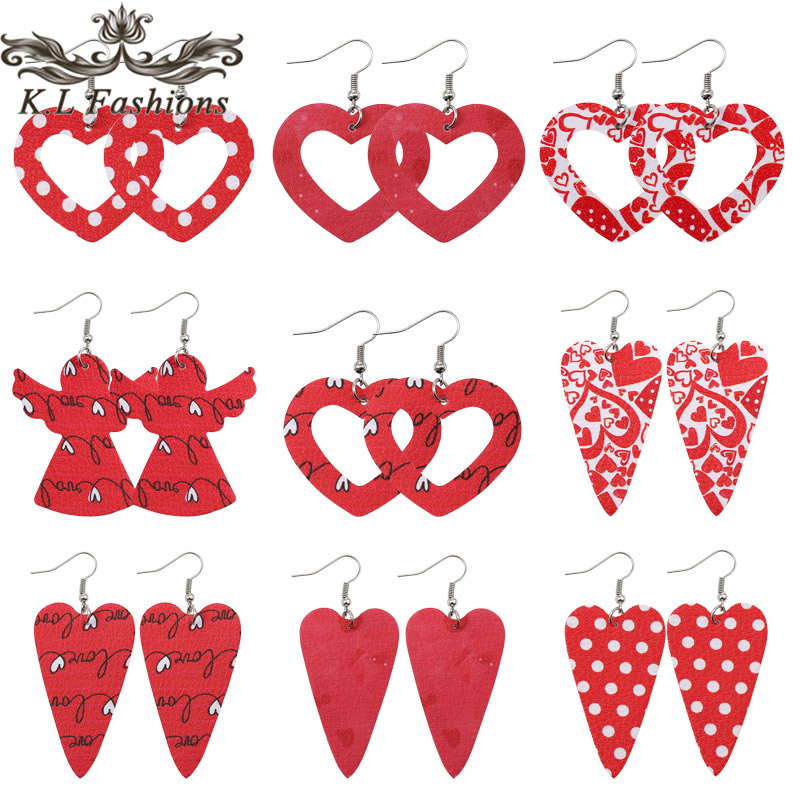 2021 Two-Side PU Leather Dangle Earrings for Women Red Angel Hollow Heart Printed Charm Ear Lightweight Christmas Gifts
2021 Two-Side PU Leather Dangle Earrings for Women Red Angel Hollow Heart Printed Charm Ear Lightweight Christmas Gifts