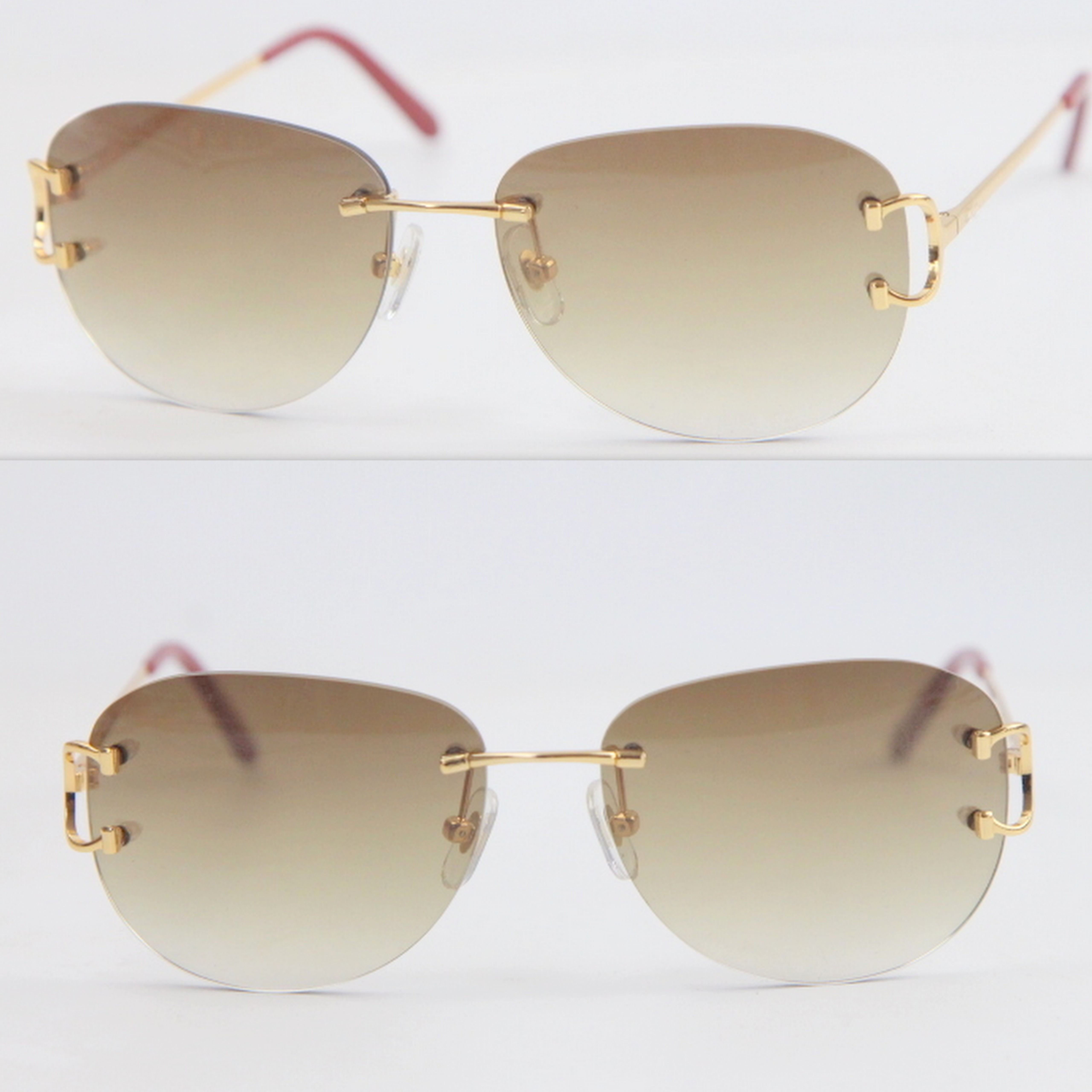 Wholesale Selling UV400 Protection 4193828 Rimless Sunglasses fashion men Woman sport glasses outdoors driving 18K gold Metal frame Eyeglasses Unisex Eyewear
Wholesale Selling UV400 Protection 4193828 Rimless Sunglasses fashion men Woman sport glasses outdoors driving 18K gold Metal frame Eyeglasses Unisex Eyewear