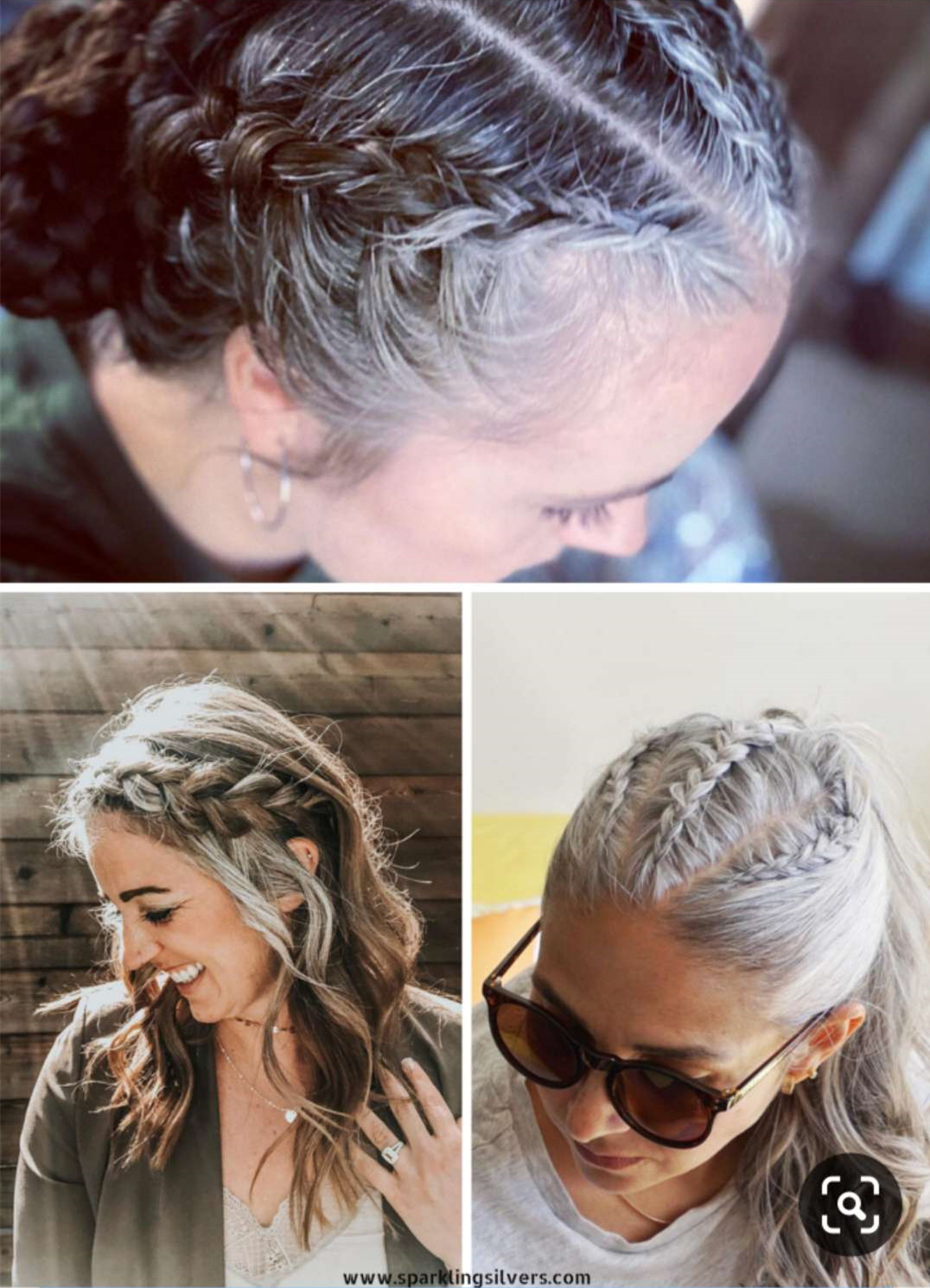 Natural Silver grey human hair ponytail hairpieces salt and pepper natural highlight ombre wavy wraps around gray virgin ponytail extension