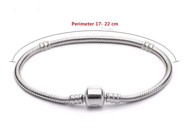 Wholesale-quality 20Pcs/Lot Silver Plated Bracelet & Bangle Snake Chain with Barrel Clasp Fit Pandora women bracelets pulseras 
Wholesale-quality 20Pcs/Lot Silver Plated Bracelet & Bangle Snake Chain with Barrel Clasp Fit Pandora women bracelets pulseras