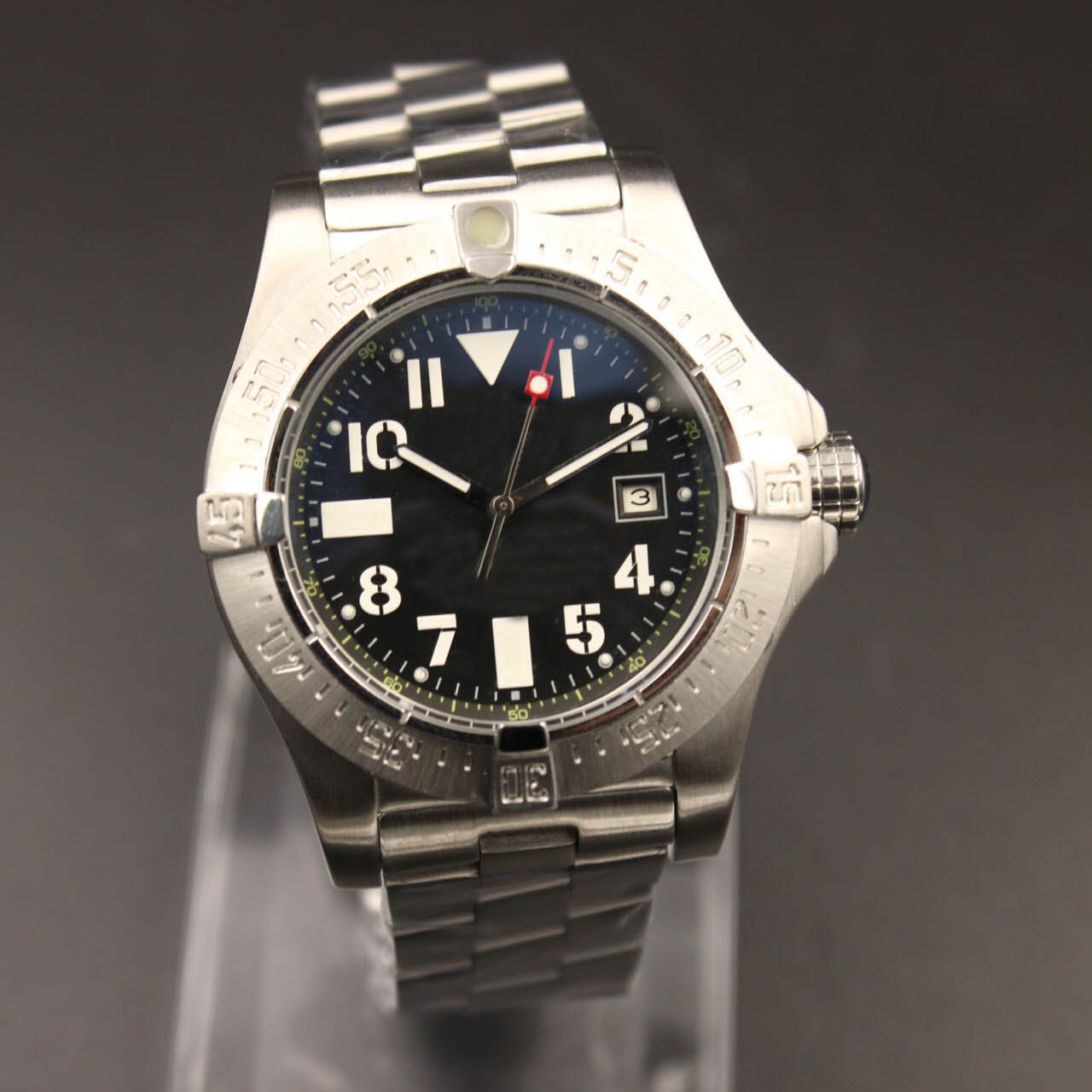 Factory Top Sale Automatic Mens Quality Watches Super Ocean Black Dial L316 Stainless Band Mechanical 44mm Wristwatch free shiping
Factory Top Sale Automatic Mens Quality Watches Super Ocean Black Dial L316 Stainless Band Mechanical 44mm Wristwatch free shiping