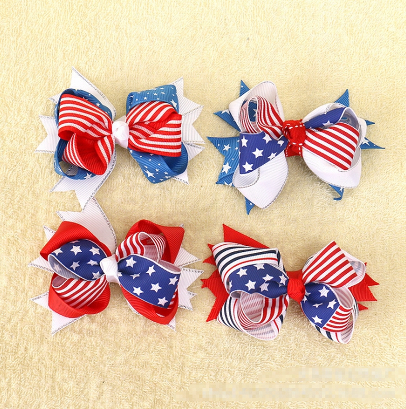 Baby Girls Bows Stars Striped Hair Clips 4th Of July Festival Hairgrips Independence Day Hair Accessories 4 Designs Optional YW3045Q, As pictures
Baby Girls Bows Stars Striped Hair Clips 4th Of July Festival Hairgrips Independence Day Hair Accessories 4 Designs Optional YW3045Q, As pictures