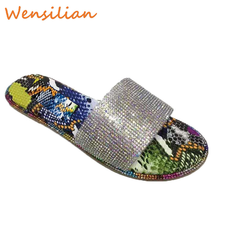 Summer Sandals Women 2020 Shoes Woman Sandals Flat Rhinestone Fashion Beach Shoes Sandles Women Sandalias Mujer1