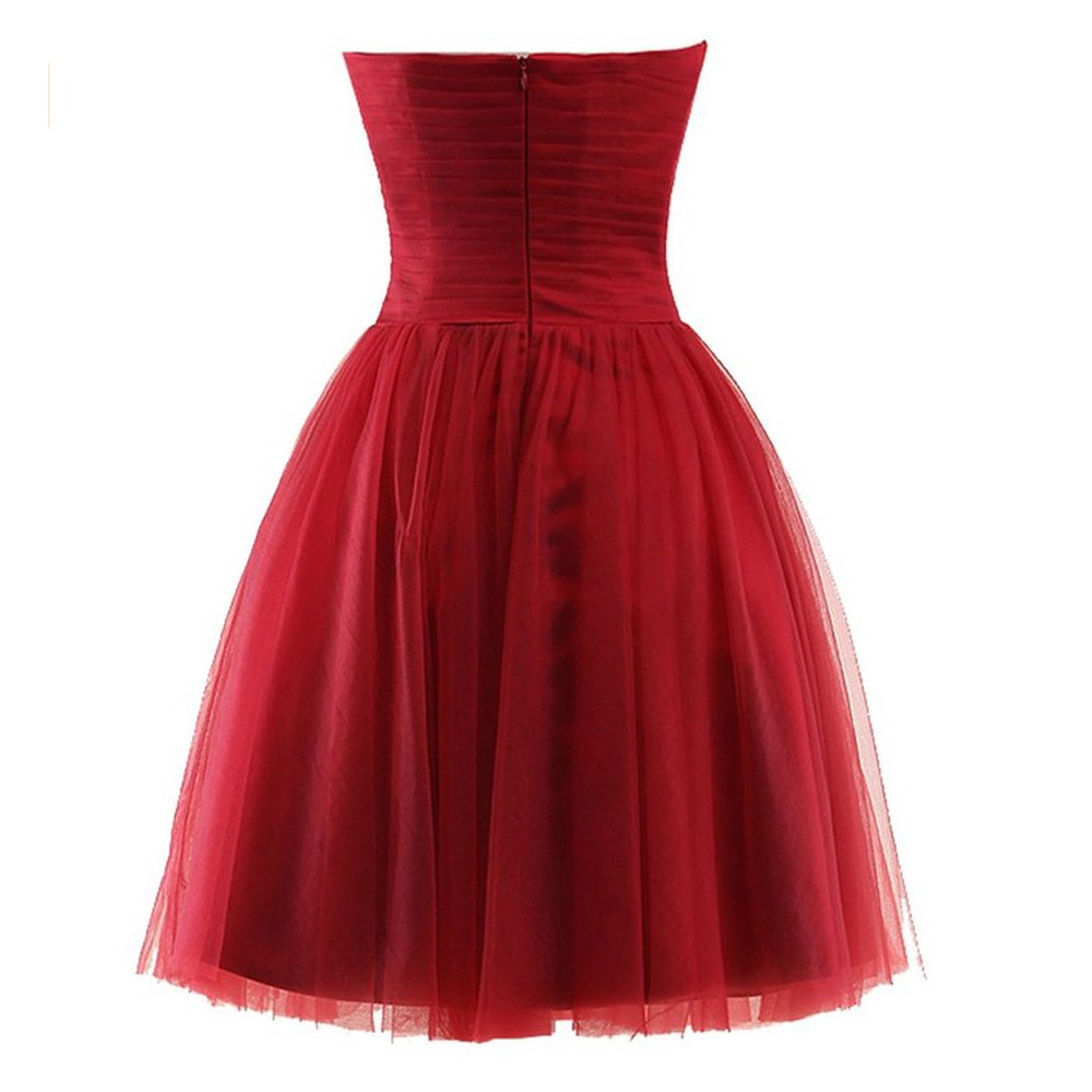 new simple cheap lace short chiffon prom dresses with bead bow plus size women formal evening cocktail celebrity party gowns qc1448