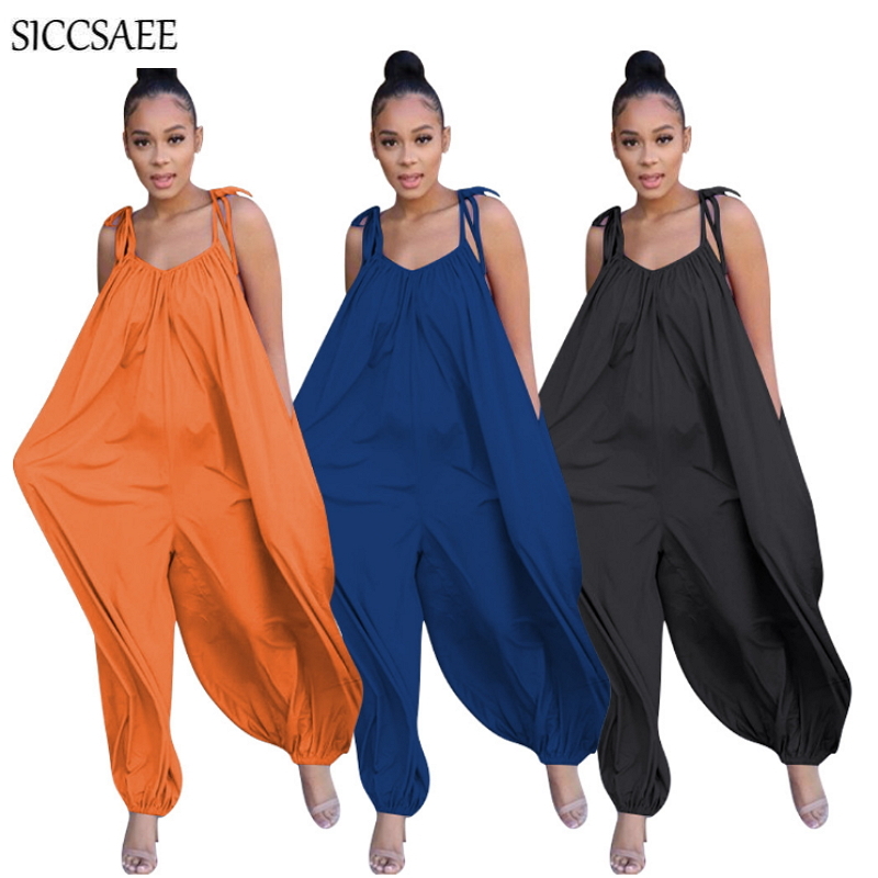 2020 Summer Style Solid Color Harem Jumpsuits For Women Loose Oversized Rompers Backless Palazzo Long Pants Sexy Casual Overalls, Black
2020 Summer Style Solid Color Harem Jumpsuits For Women Loose Oversized Rompers Backless Palazzo Long Pants Sexy Casual Overalls, Black