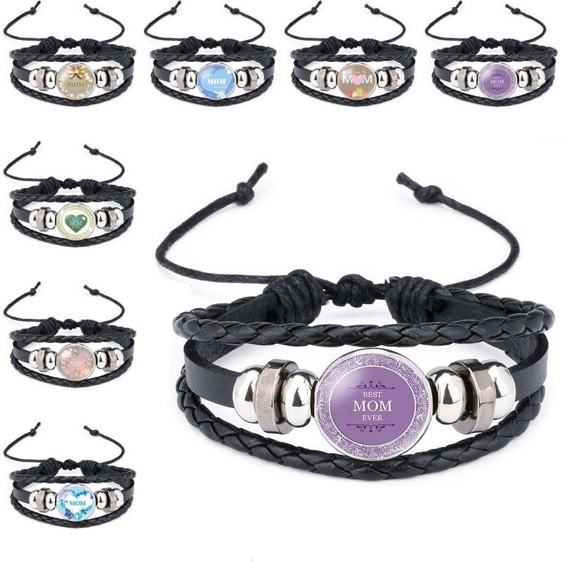 MOM Ever Bracelet Glass Cabochon Multilayer Wrap Bracelets Wrist Bangle Cuff Fashion Jewelry for Women Mother Gift drop ship
MOM Ever Bracelet Glass Cabochon Multilayer Wrap Bracelets Wrist Bangle Cuff Fashion Jewelry for Women Mother Gift drop ship