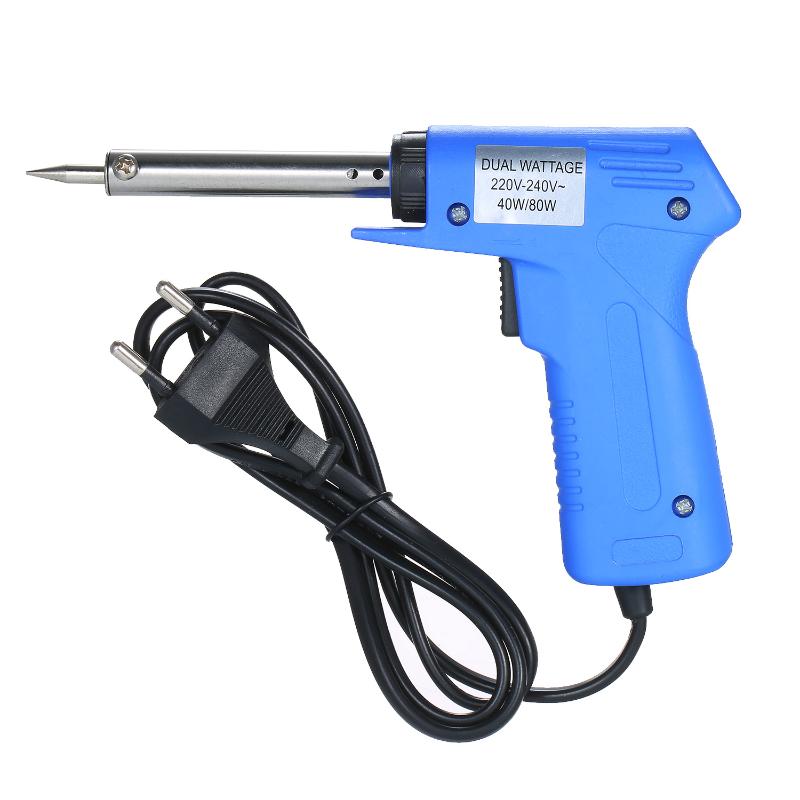 Double Power Electric Soldering Iron Gun type Electric Soldering Iron Power Adjustable Gun 40W/80W Adjustable
Double Power Electric Soldering Iron Gun type Electric Soldering Iron Power Adjustable Gun 40W/80W Adjustable